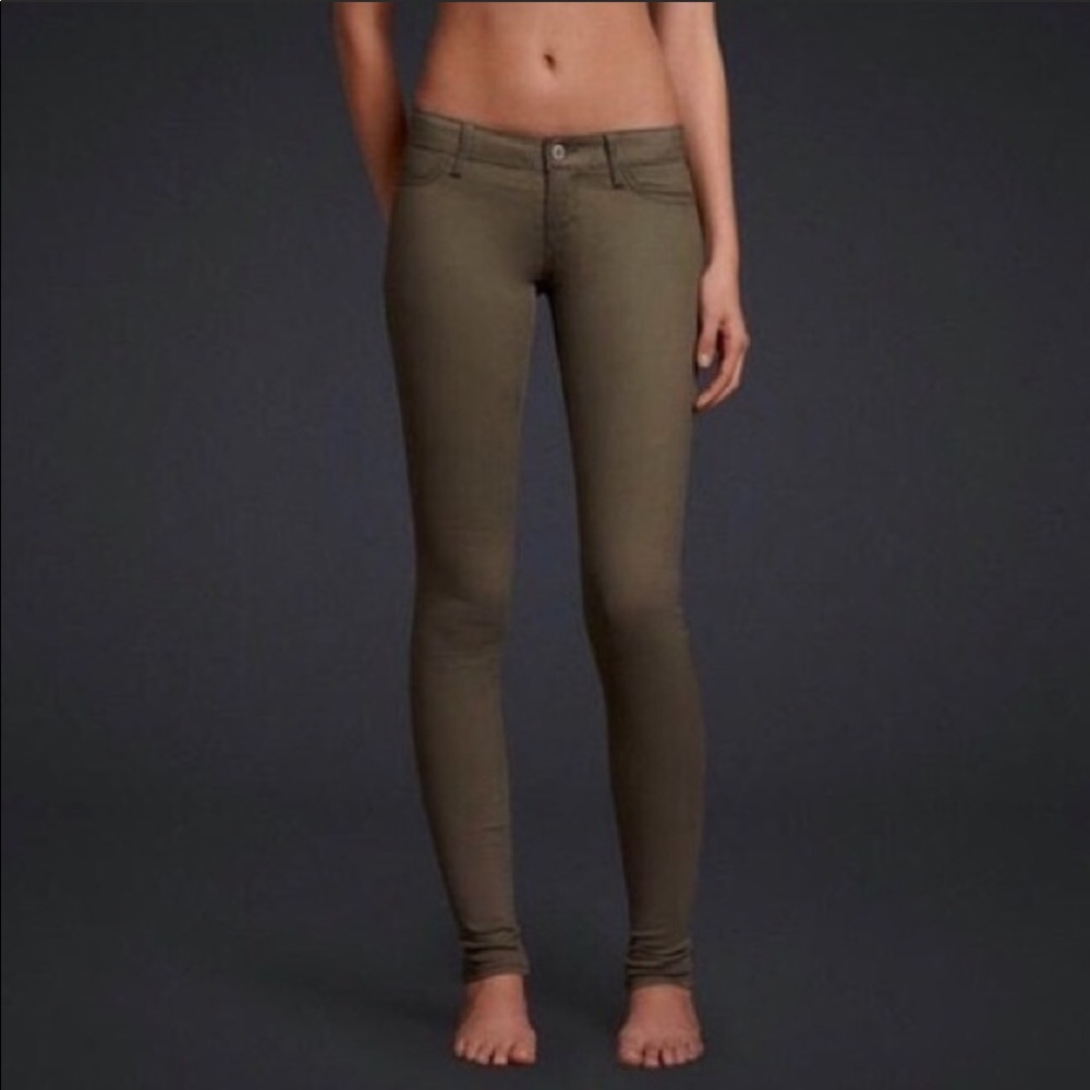 Olive green - Hollister Jean Leggings